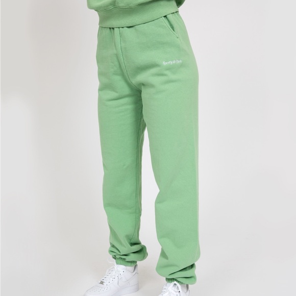Sporty & Rich Pants - Sporty and rich size XS light green sweatpants